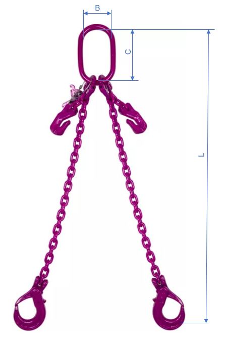 Anschlagkette 2-ST verkürzbar m. AGH